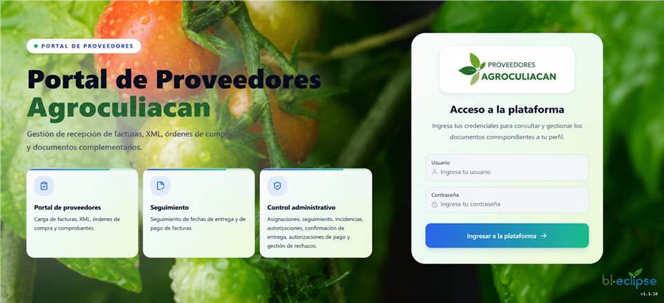 Portal de Proveedores - Inicio
